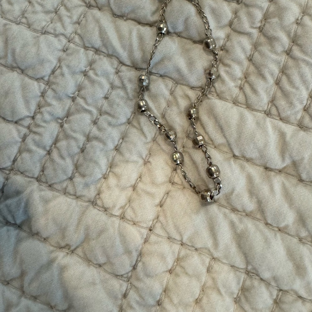 Elegant925 Sterling Silver Beaded Bracelet